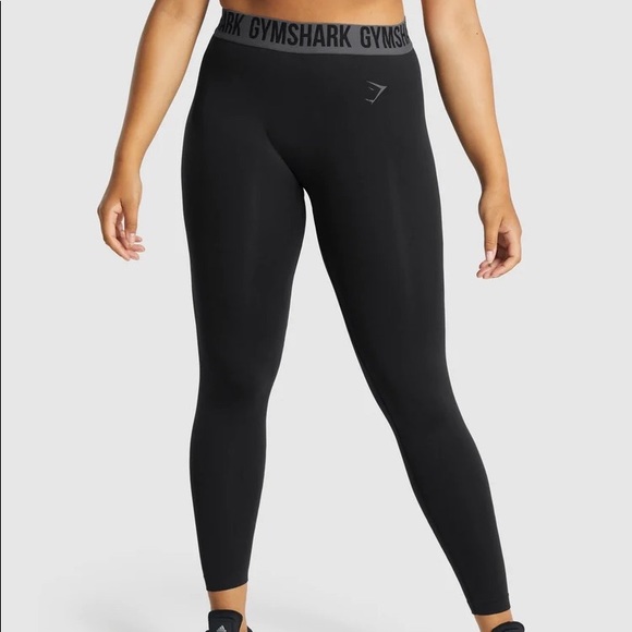 NEW Gymshark Fit Seamless Leggings Black Size M - Picture 2 of 5
